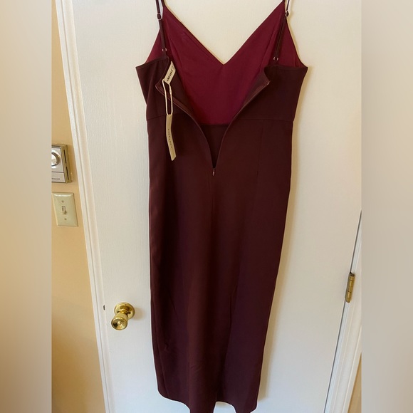Plum V Neck High Low Maxi Dress - 4/6 - Picture 4 of 4